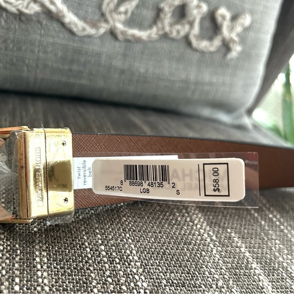 New authentic Mk reversible belt acorn brown monogram - Picture 4 of 4